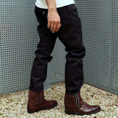 OD+PBJ 18oz. "Super Rough Kakishibu" Selvedge Jeans (Slim Straight)