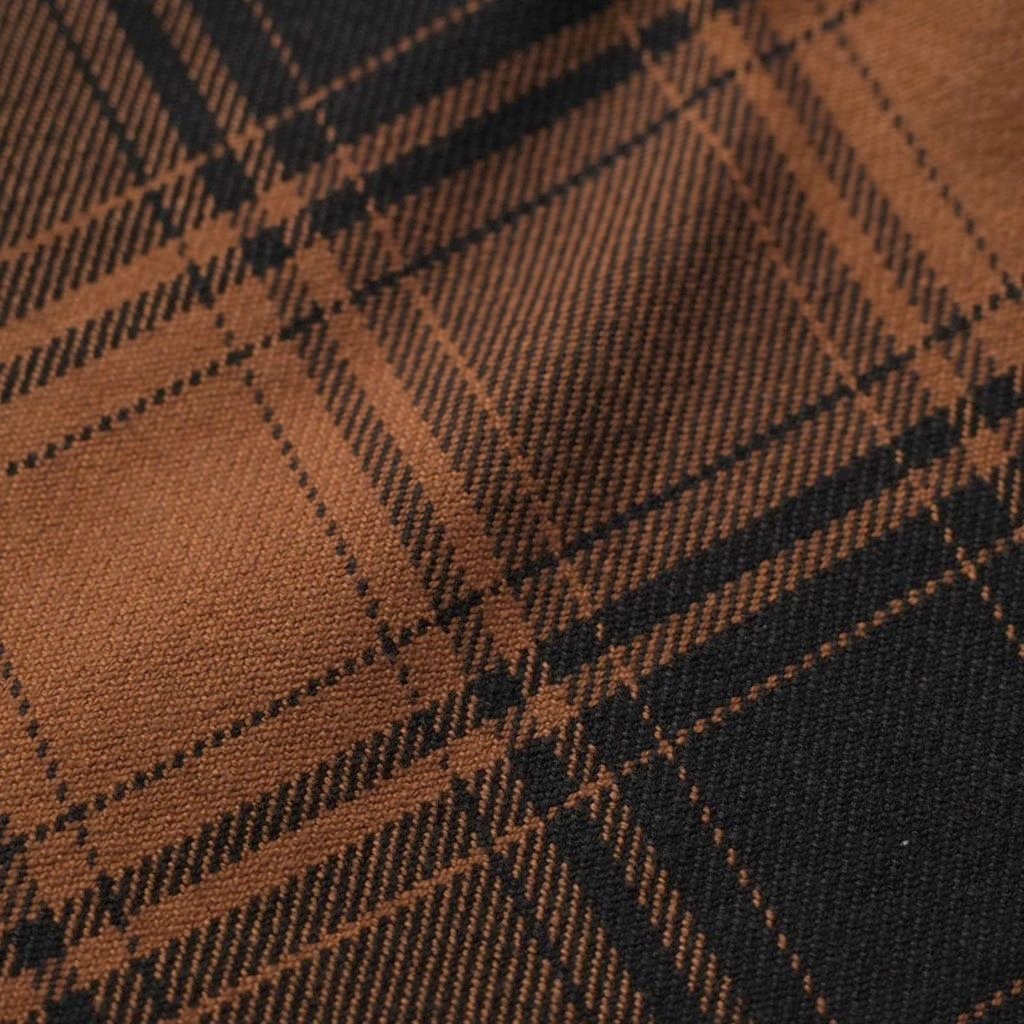Studio D'Artisan Kakishibu Dyed Heavyweight Check Flannel Shirt