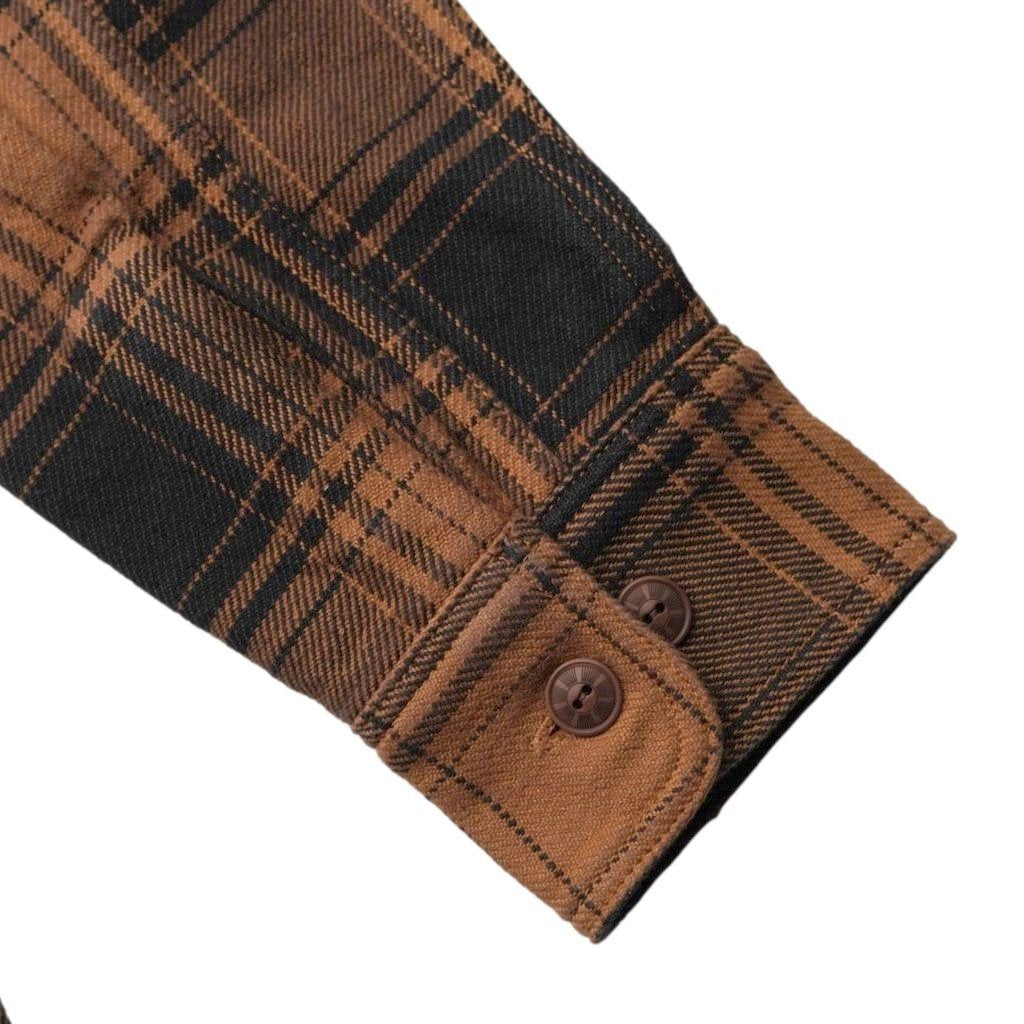 Studio D'Artisan Kakishibu Dyed Heavyweight Check Flannel Shirt
