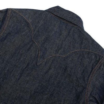 Samurai Jeans SWD-L02 Selvedge Denim Western Shirt - Okayama Denim Shirt - Selvedge