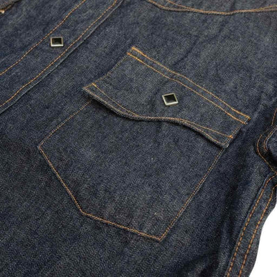Samurai Jeans SWD-L02 Selvedge Denim Western Shirt - Okayama Denim Shirt - Selvedge
