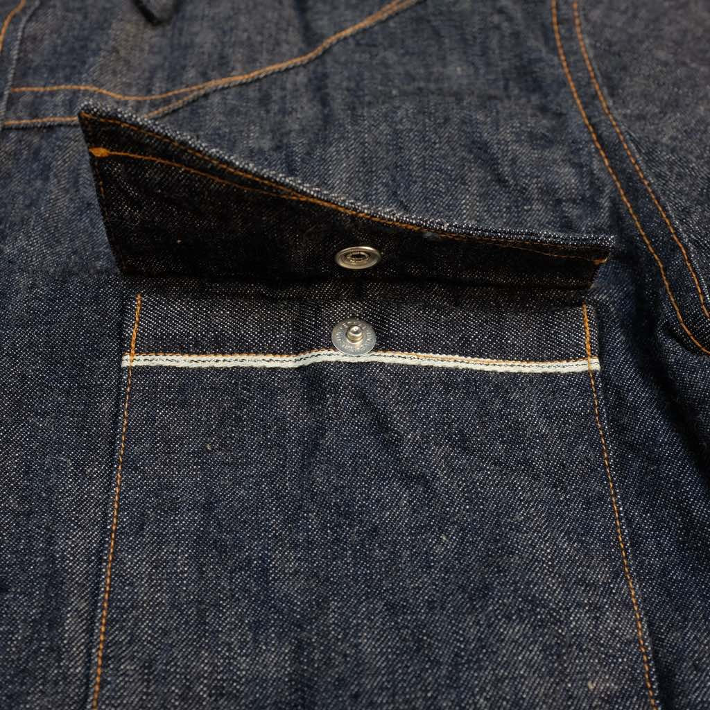 Samurai Jeans SWD-L02 Selvedge Denim Western Shirt - Okayama Denim Shirt - Selvedge