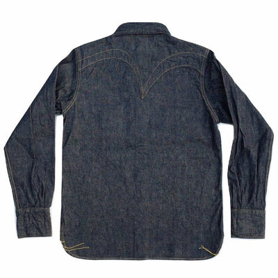 Samurai Jeans SWD-L01 Selvedge Denim Western Shirt - Okayama Denim Shirt - Selvedge