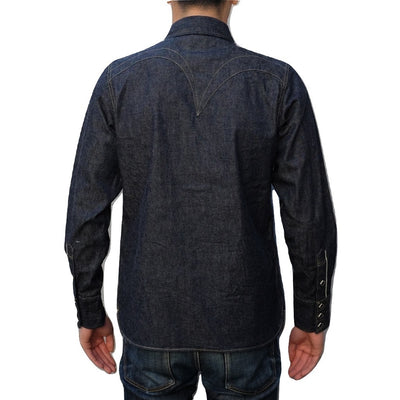 Samurai Jeans SWD-L01 Selvedge Denim Western Shirt - Okayama Denim Shirt - Selvedge