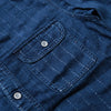 Samurai Jeans SSS22-SHR Distressed "Shuriken" Wabash Stripe Shirt