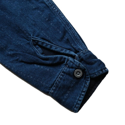 Samurai Jeans SSS22-SHR Distressed "Shuriken" Wabash Stripe Shirt