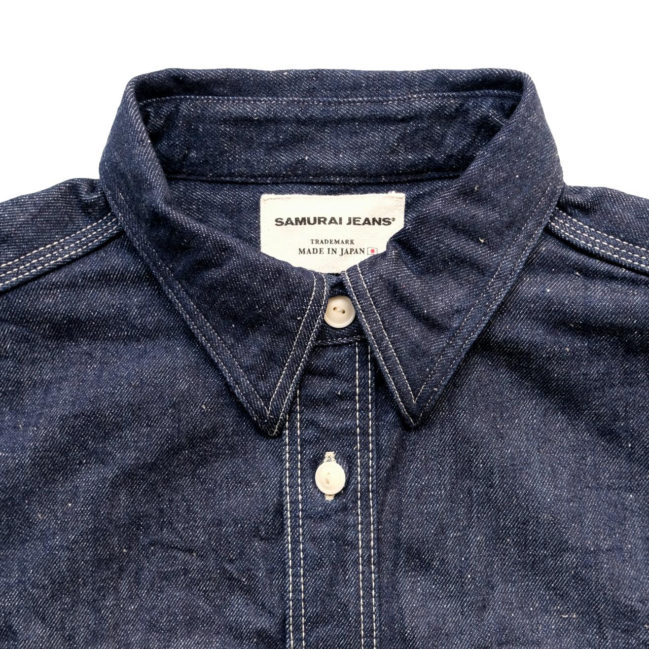 Samurai Jeans SJWS-SC01 10oz. Selvedge Denim Work Shirt