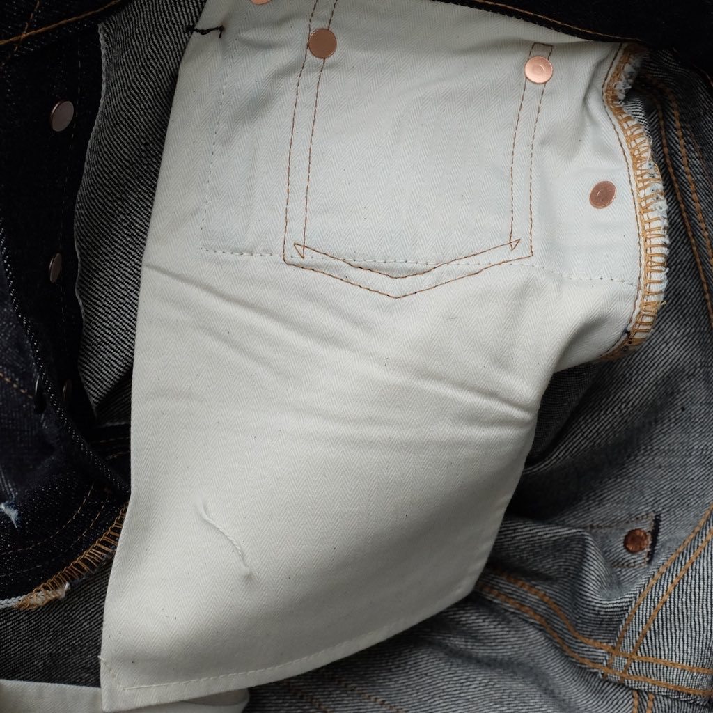 Studio D'Artisan 15oz. Suvin Gold Selvedge Denim Jeans (Loose Straight)