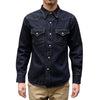 Studio D'Artisan 14oz. Selvedge Denim Western Shirt - Okayama Denim Shirt - Selvedge