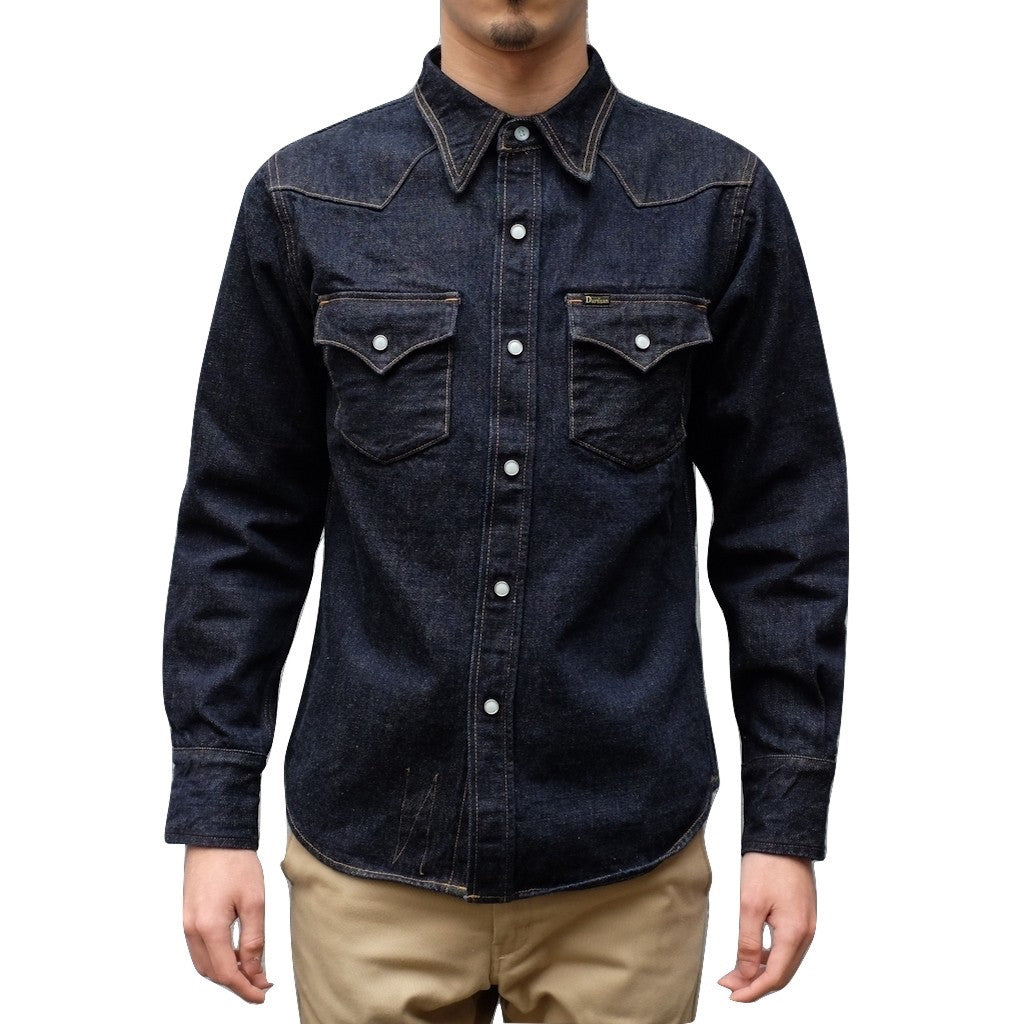 Studio D'Artisan 14oz. Selvedge Denim Western Shirt