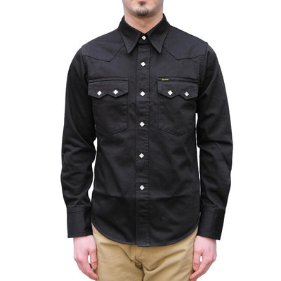 Studio D'Artisan Western Twill Shirt (Black)