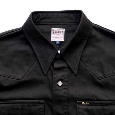 Studio D'Artisan Western Twill Shirt (Black)