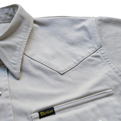 Studio D'Artisan Western Twill Shirt (Ivory)