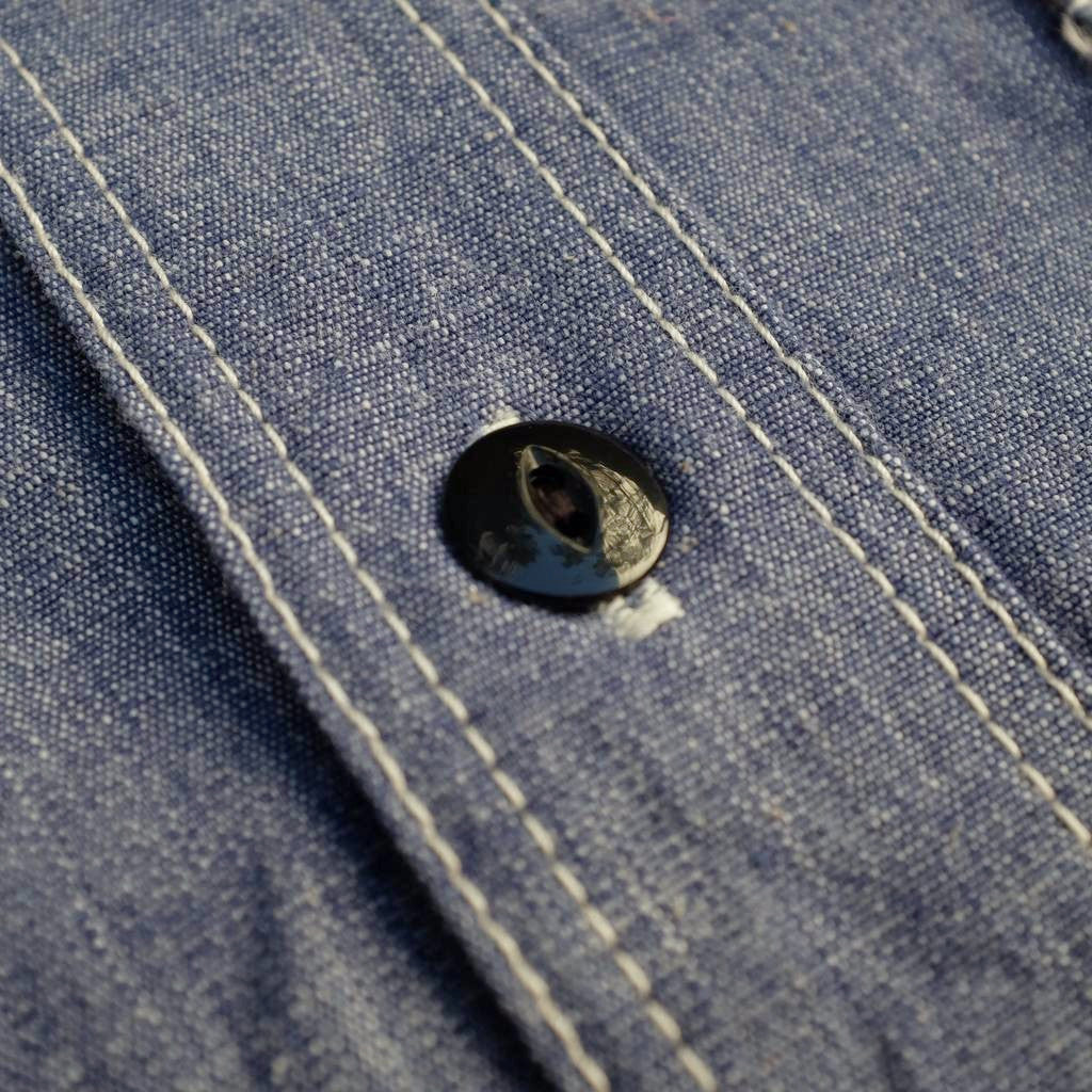 Studio D'Artisan Selvedge Chambray Work Shirt - Okayama Denim Studio D'Artisan Selvedge Chambray Work Shirt - Okayama Denim