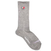 Studio D'Artisan Heather Long Socks (Light Gray) - Okayama Denim Accessories - Selvedge