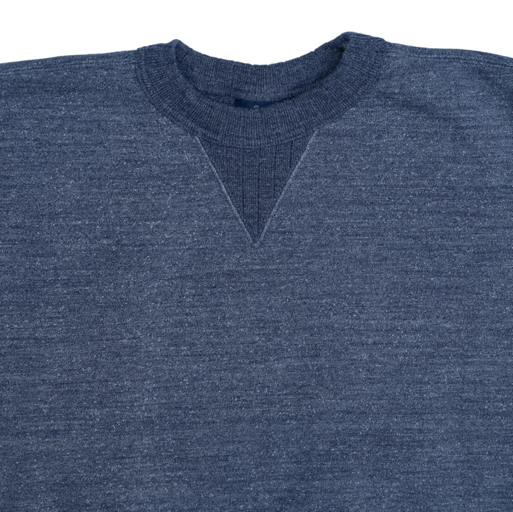 Studio D'Artisan Suvin Gold Loopwheel Crewneck Sweatshirt (Heather Navy)