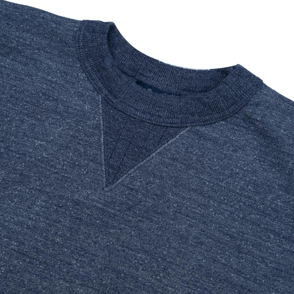 Studio D'Artisan Suvin Gold Loopwheel Crewneck Sweatshirt (Heather Navy)