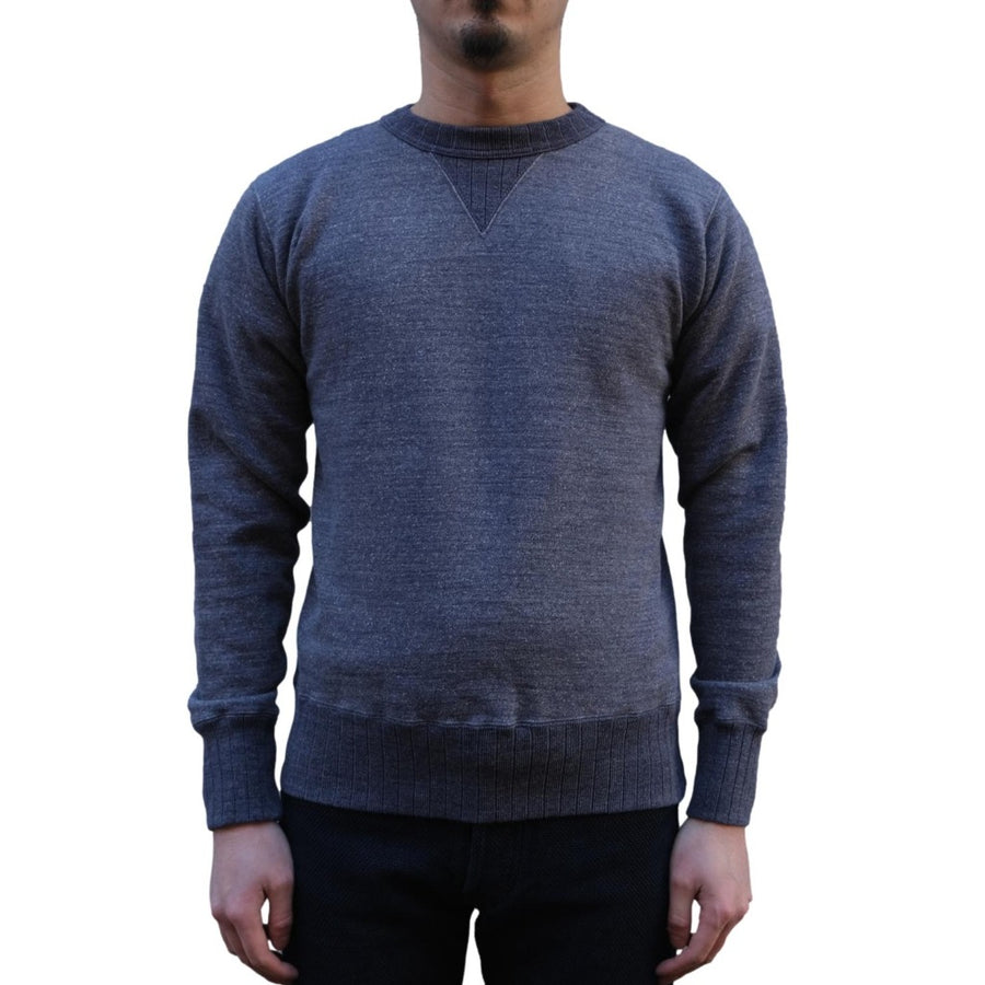 Studio D'Artisan Suvin Gold Loopwheel Crewneck Sweatshirt (Heather Navy)
