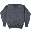 Studio D'Artisan Suvin Gold Loopwheel Crewneck Sweatshirt (Heather Black) - Okayama Denim Sweatshirt - Selvedge