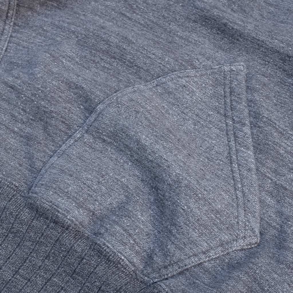 Studio D'Artisan Suvin Gold Hoodie (Heather Black) - Okayama Denim Sweatshirt - Selvedge