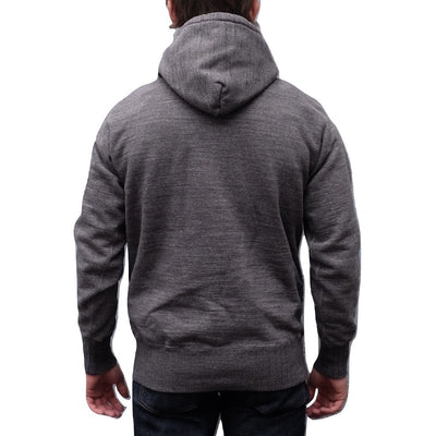 Studio D'Artisan Suvin Gold Hoodie (Heather Black) - Okayama Denim Sweatshirt - Selvedge