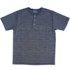 Studio D'Artisan Suvin Gold Henley (Mock Black) - Okayama Denim T-Shirts - Selvedge