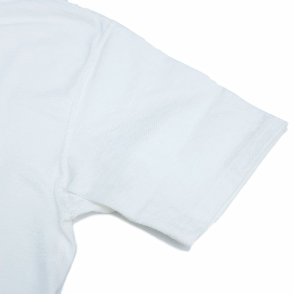 Studio D'Artisan Suvin Gold Henley (White) - Okayama Denim T-Shirts - Selvedge