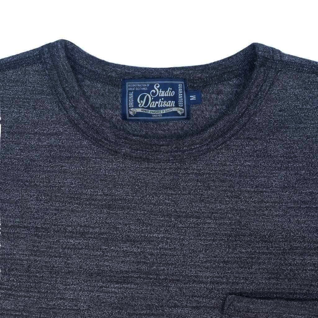 Studio D'Artisan Suvin Gold Tee (Mock Black) - Okayama Denim T-Shirts - Selvedge