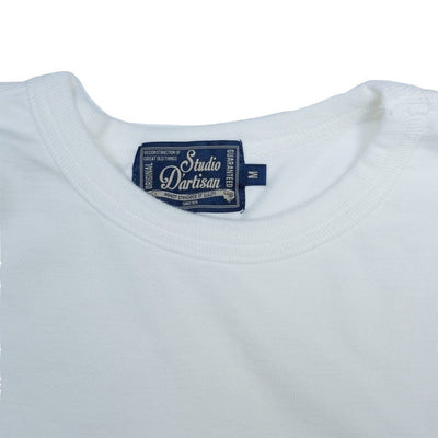 Studio D'Artisan Suvin Gold L/S Tee (White) - Okayama Denim T-Shirts - Selvedge