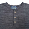 Studio D'Artisan Suvin Gold LS Henley (Mock Black) - Okayama Denim T-Shirts - Selvedge