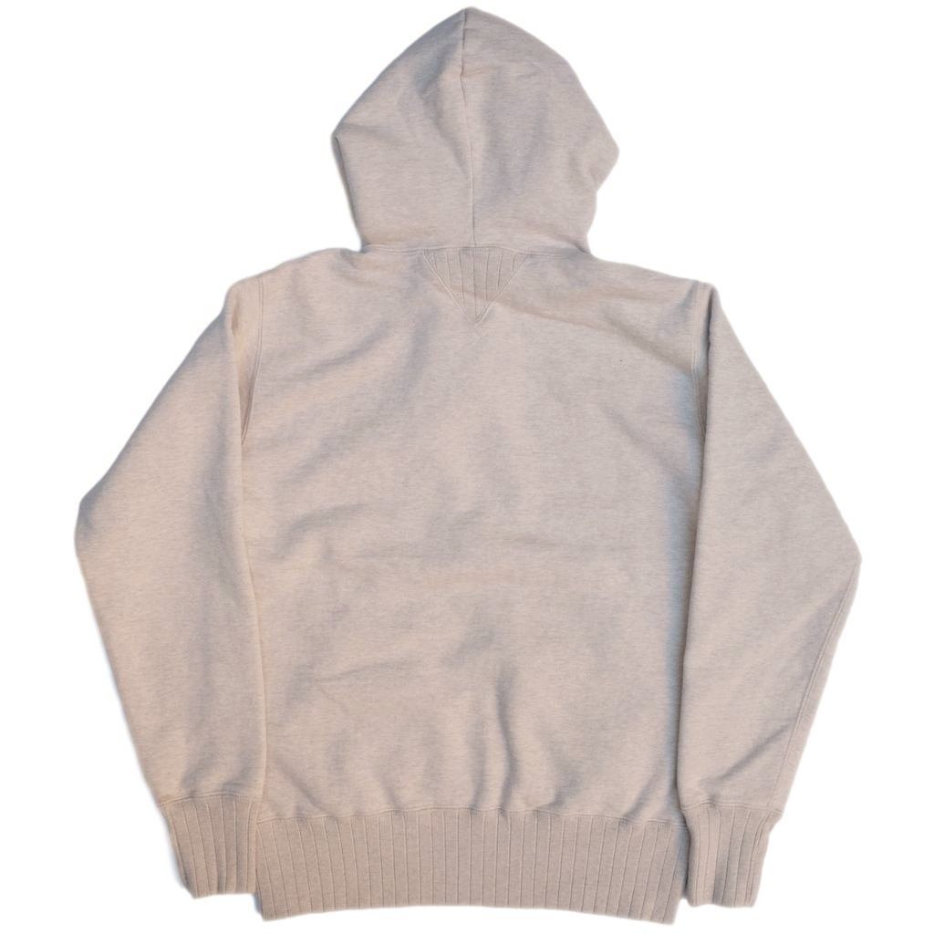 Studio D'Artisan 9951 Loopwheel Hooded Sweatshirt (Oatmeal) - Okayama Denim Sweatshirt - Selvedge