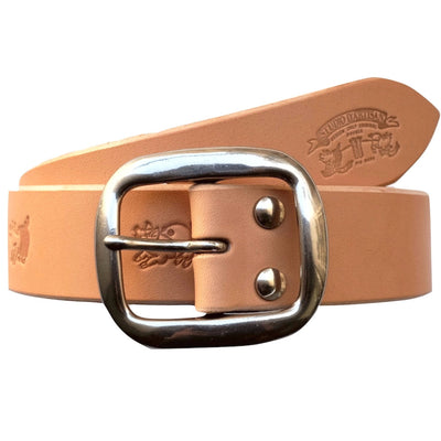 Studio D'Artisan B-82 Leather Belt (Natural) - Okayama Denim Accessories - Selvedge