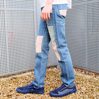 Studio D'Artisan Boro "Sashiko Denim" Jeans (Relax Tapered)