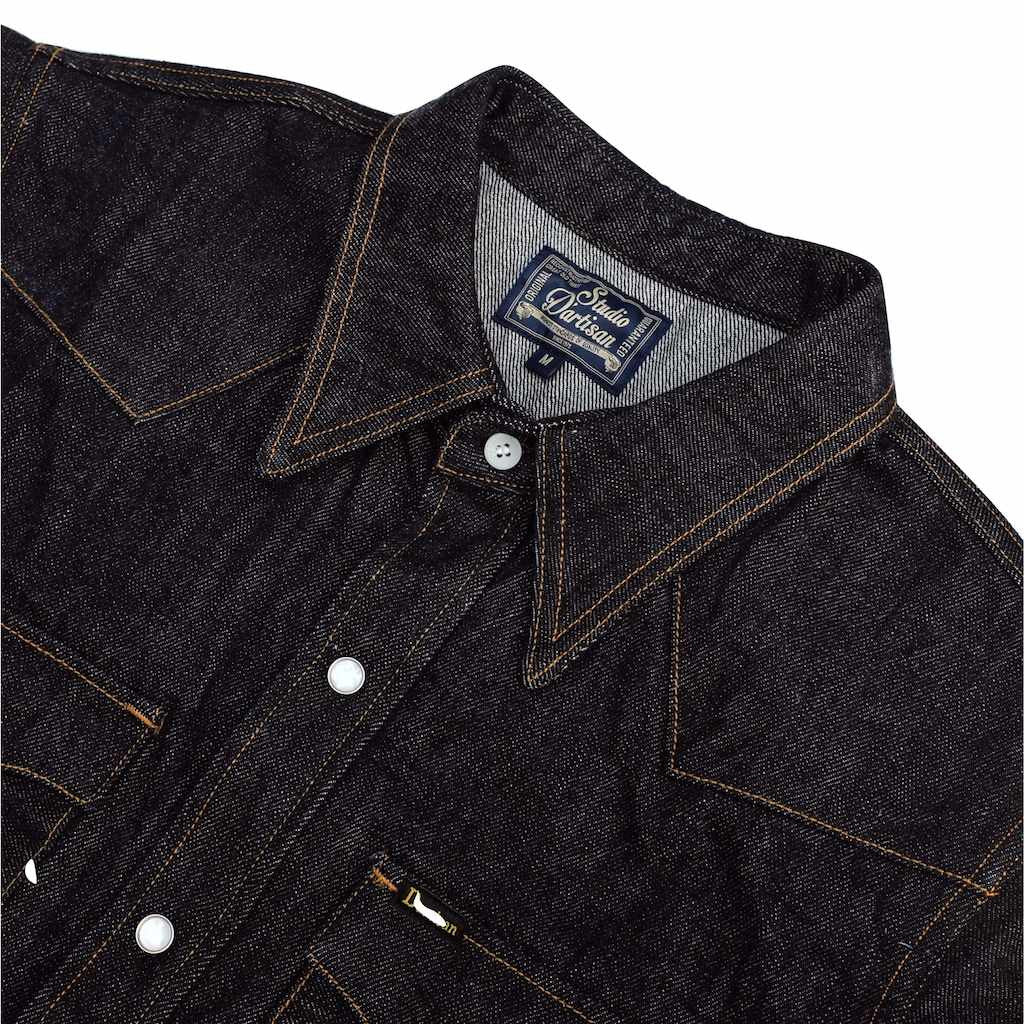 Studio D'Artisan 14oz. Selvedge Denim Western Shirt