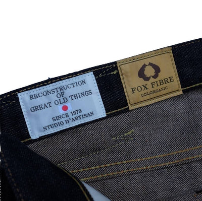 Studio D'Artisan 15oz. Foxfibre® Organic Selvedge Jeans (Coyote) - Okayama Denim Jeans - Selvedge