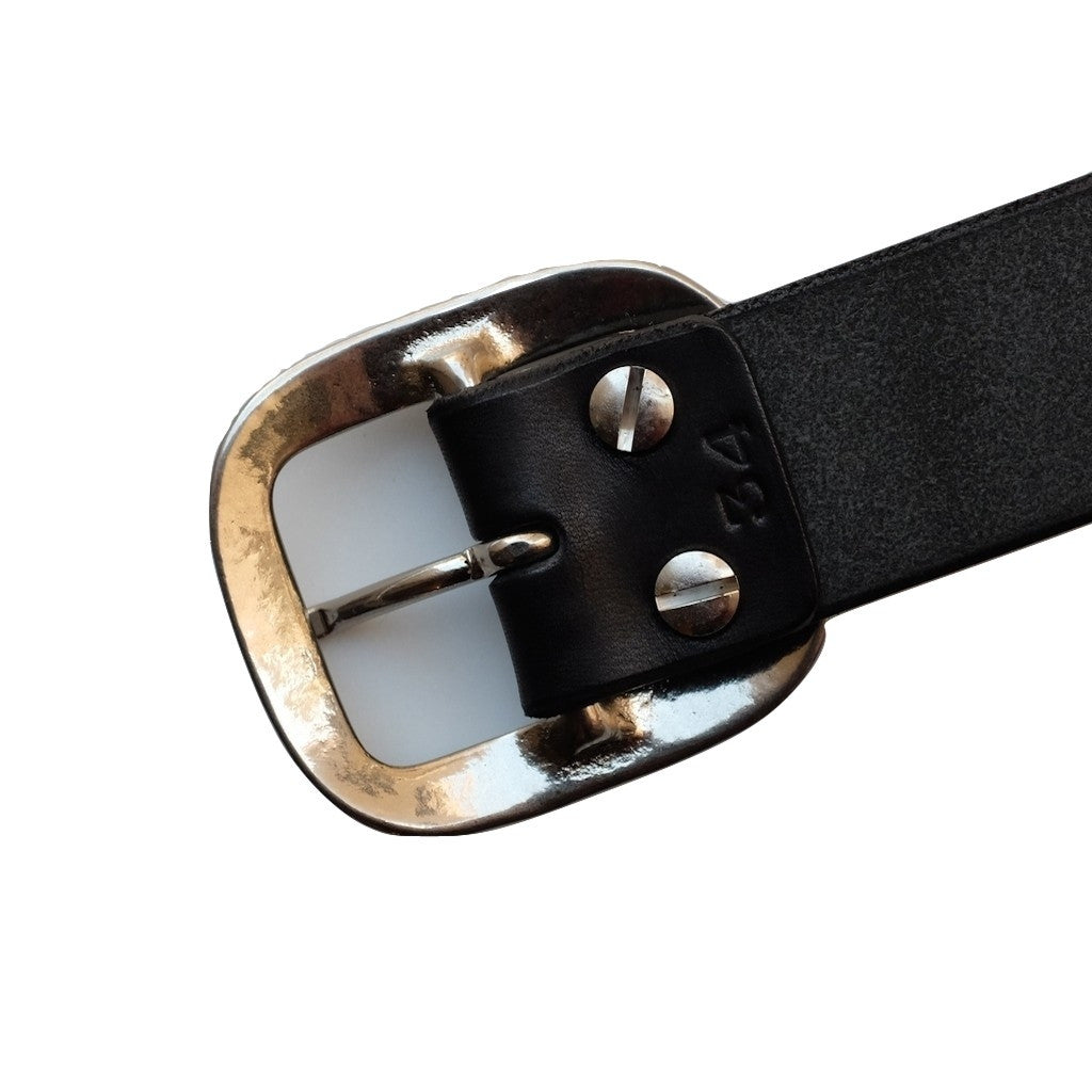 Studio D'Artisan B-81 Leather Belt (Black) - Okayama Denim Accessories - Selvedge