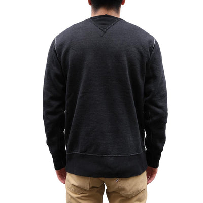 Studio D'Artisan Black Indigo Dyed Crewneck Sweatshirt