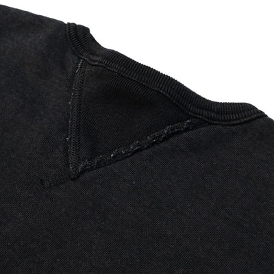 Studio D'Artisan Black Indigo Dyed Crewneck Sweatshirt