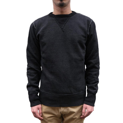 Studio D'Artisan Black Indigo Dyed Crewneck Sweatshirt
