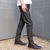 Studio D'Artisan Black "Sashiko Denim" Jeans (Relax Tapered)