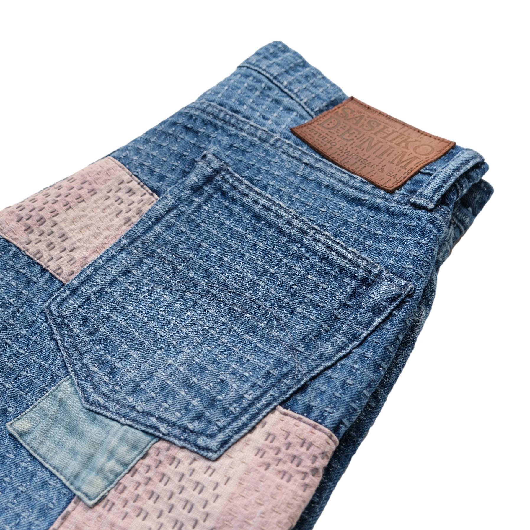 Japanese hot sale patchwork denim