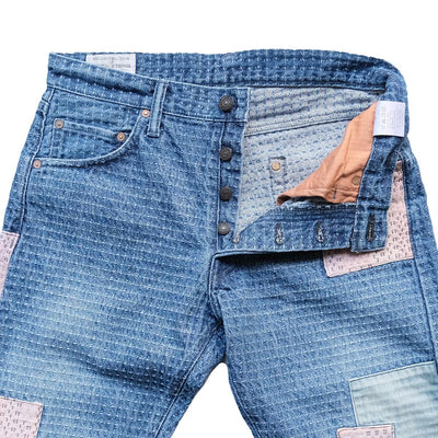 Studio D'Artisan Boro "Sashiko Denim" Jeans (Relax Tapered)