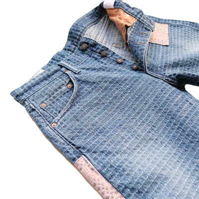 Studio D'Artisan Boro "Sashiko Denim" Jeans (Relax Tapered)
