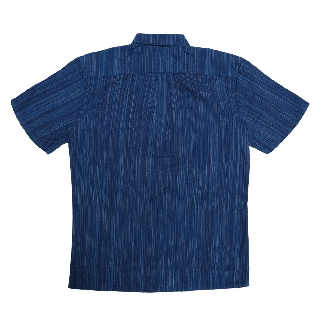 Studio D'Artisan Indigo Shijira Kasuri S/S Shirt