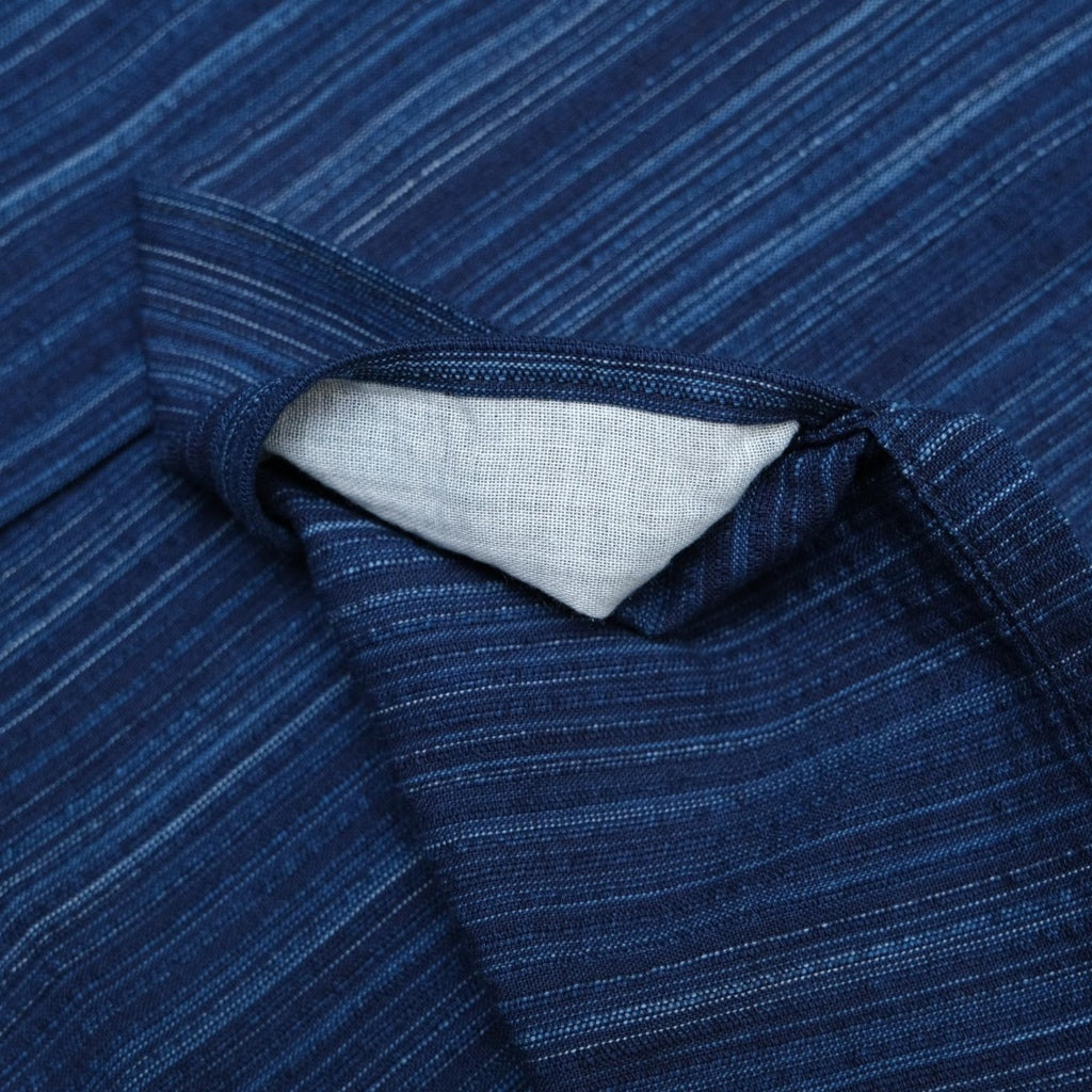 Studio D'Artisan Indigo Shijira Kasuri S/S Shirt
