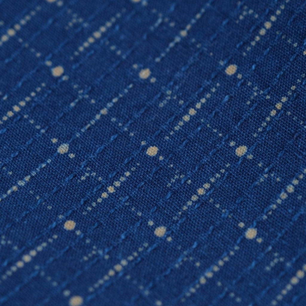 Studio D'Artisan "Railroad" Indigo Dot Wabash Sashiko S/S Shirt