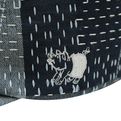 Studio D'Artisan "Noragi Sashiko" Baseball Cap (Black)