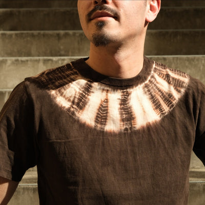 Studio D'Artisan "Amami Dorozome" Tie-Dye Tee (Sun)