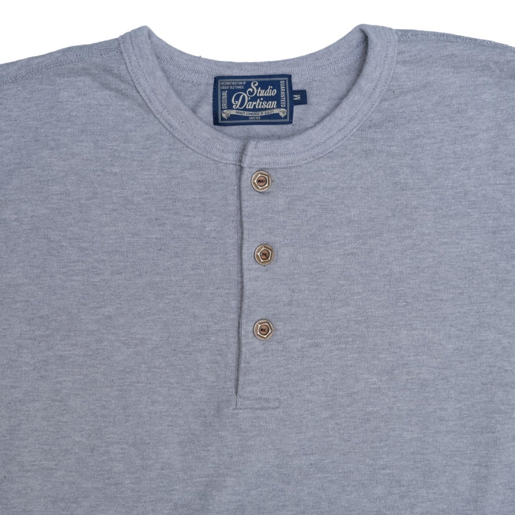 [Pre-Order] Studio D'Artisan Suvin Gold L/S Henley (Mock Gray)