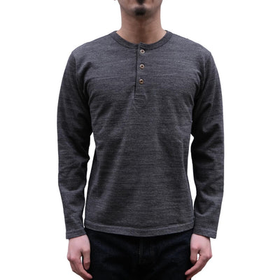 [Pre-Order] Studio D'Artisan Suvin Gold L/S Henley (Mock Black)